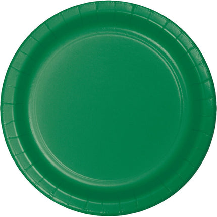Groene Borden 23cm 8st van Creative Converting koop je bij Partywinkel
