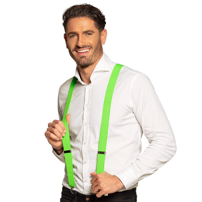 Groene Bretels Neon van Boland koop je bij Partywinkel