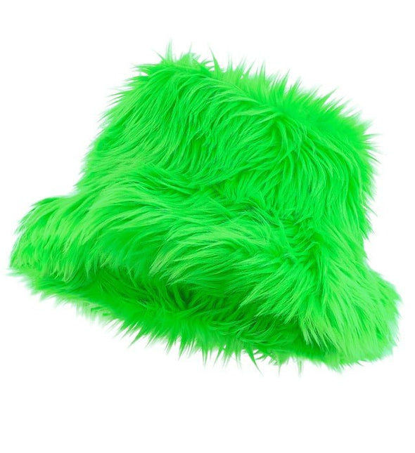 Groene Bucket Hat Pluche van Widmann koop je bij Partywinkel