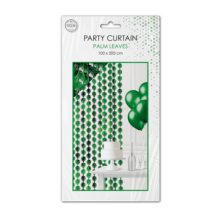 Groene Deurgordijn Palmbladeren 2m van WeFiesta koop je bij Partywinkel