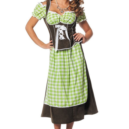 Groene Dirndl Jurk Oktoberfest Dames van Wilbers & Wilbers koop je bij Partywinkel