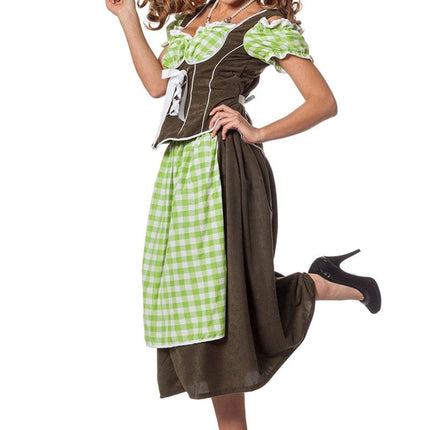 Groene Dirndl Jurk Oktoberfest Dames van Wilbers & Wilbers koop je bij Partywinkel