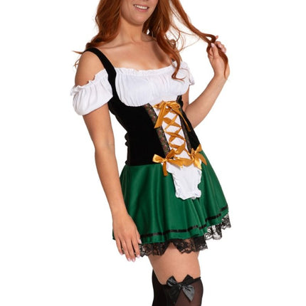 Groene Dirndl Jurk Oktoberfest Sophia van Partychimp koop je bij Partywinkel