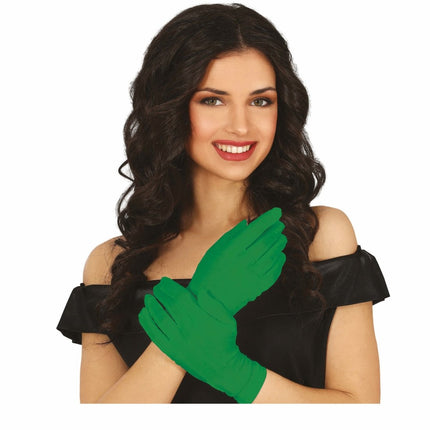 Groene Handschoenen 20cm van Fiestas Guirca koop je bij Partywinkel