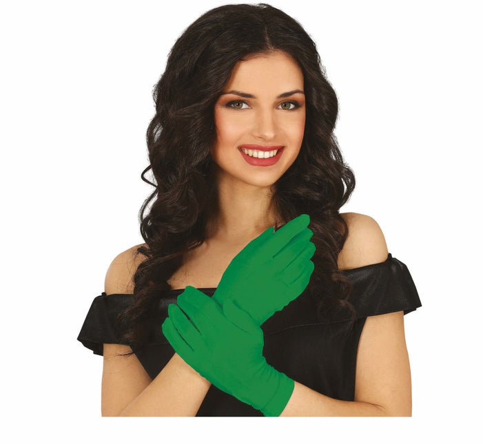 Groene Handschoenen 20cm van Fiestas Guirca koop je bij Partywinkel