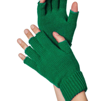 Groene Handschoenen Vingerloos van Wilbers & Wilbers koop je bij Partywinkel
