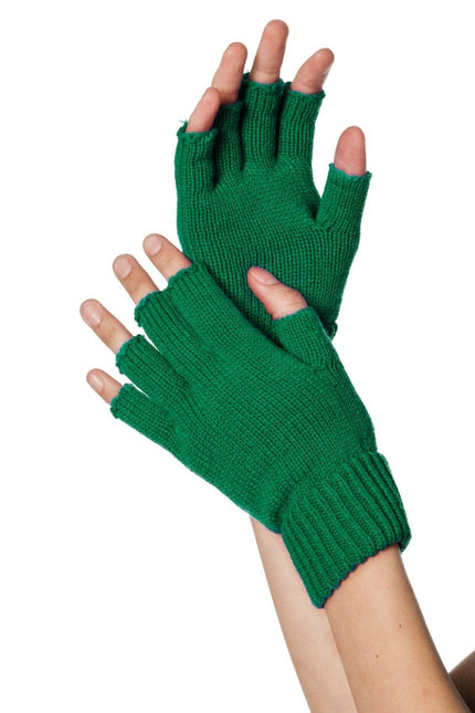 Groene Handschoenen Vingerloos van Wilbers & Wilbers koop je bij Partywinkel