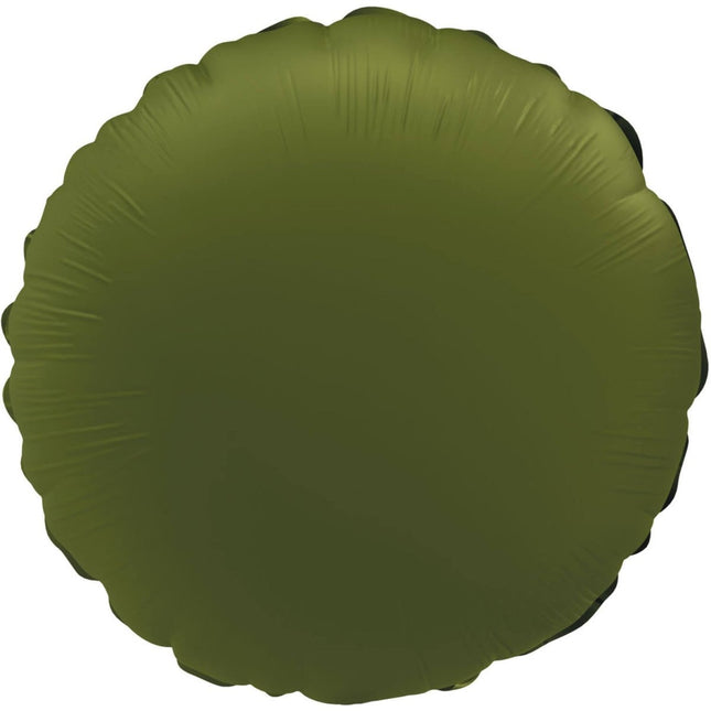 Groene Helium Ballon Rond Leeg 45cm van Folat koop je bij Partywinkel