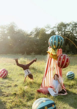 Groene Helium Ballon Sterren Leeg 75cm van Partydeco koop je bij Partywinkel