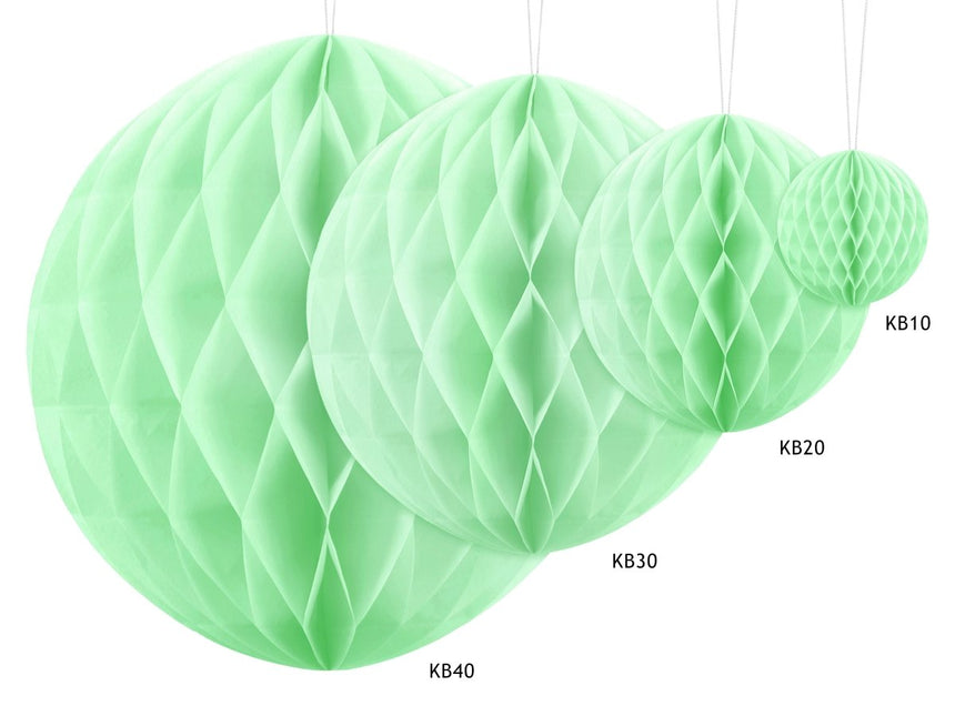 Groene Honeycomb 10cm van Partydeco koop je bij Partywinkel