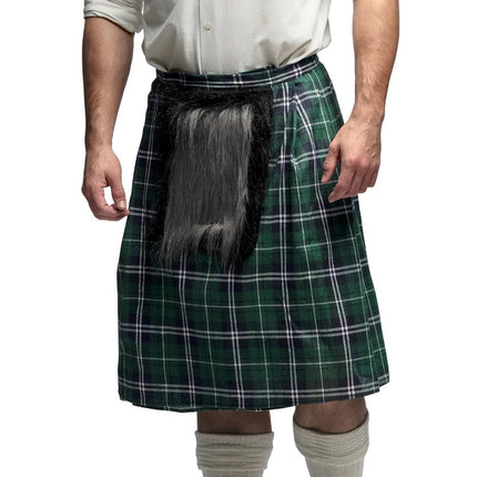 Groene Kilt Heren Met Tas van Boland koop je bij Partywinkel