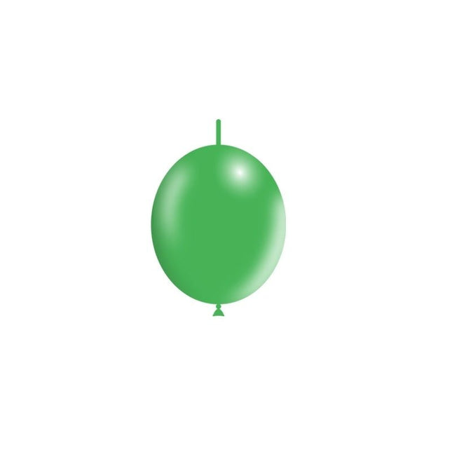 Groene Knoopballonnen 15cm 100st van Balloonia koop je bij Partywinkel