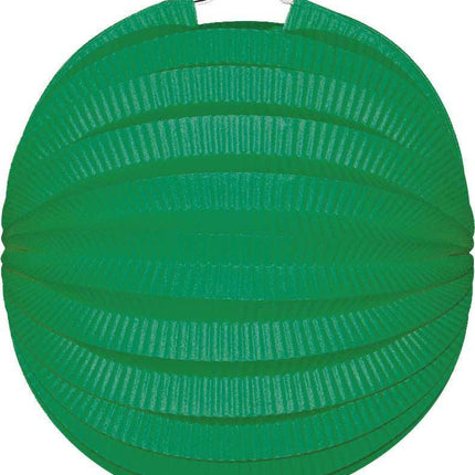 Groene Lampion Bol 23cm van Haza Witbaard koop je bij Partywinkel