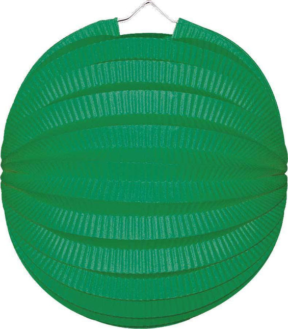 Groene Lampion Bol 23cm van Haza Witbaard koop je bij Partywinkel