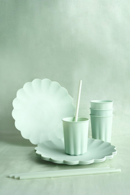 Groene Tafelkleed Pastel 1,8m van Partydeco koop je bij Partywinkel