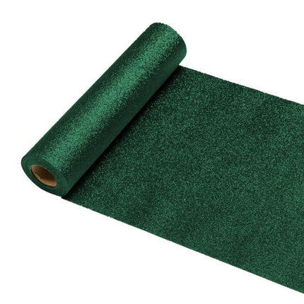 Groene Tafelloper Glitter 30Cm 5m van CHAKS koop je bij Partywinkel