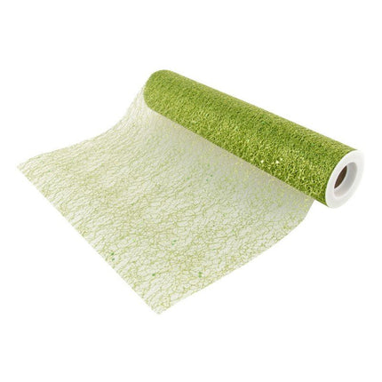 Groene Tafelloper Glitter 5m van CHAKS koop je bij Partywinkel