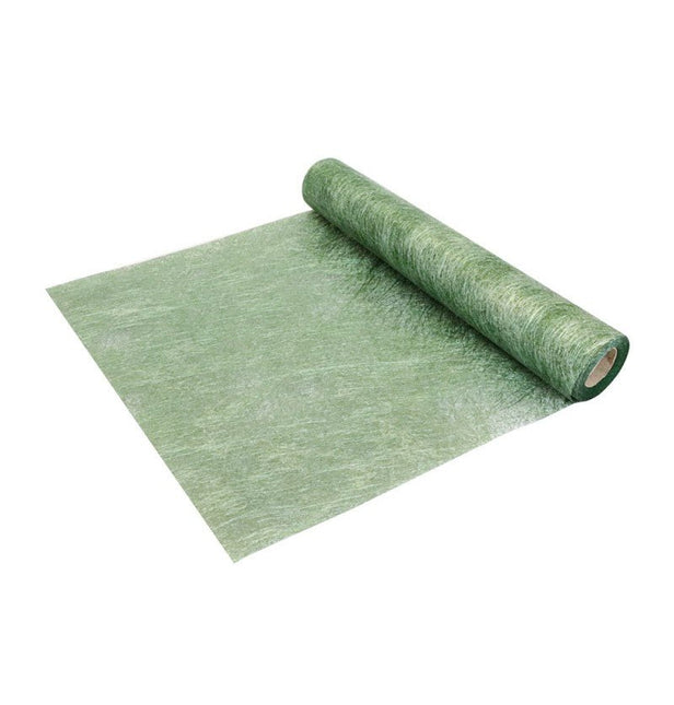 Groene Tafelloper Glossy 10m van CHAKS koop je bij Partywinkel