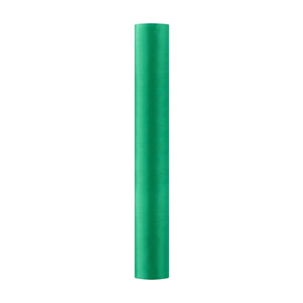 Groene Tafelloper Satijn 9m van Partydeco koop je bij Partywinkel