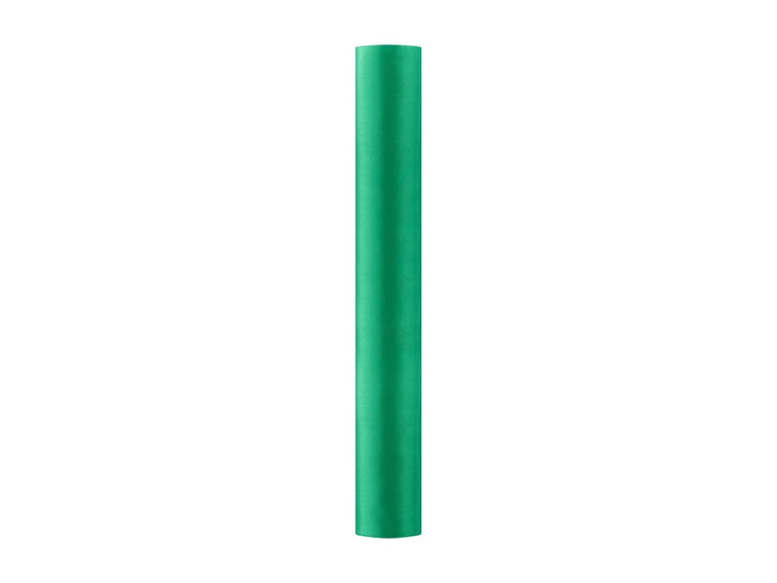 Groene Tafelloper Satijn 9m van Partydeco koop je bij Partywinkel