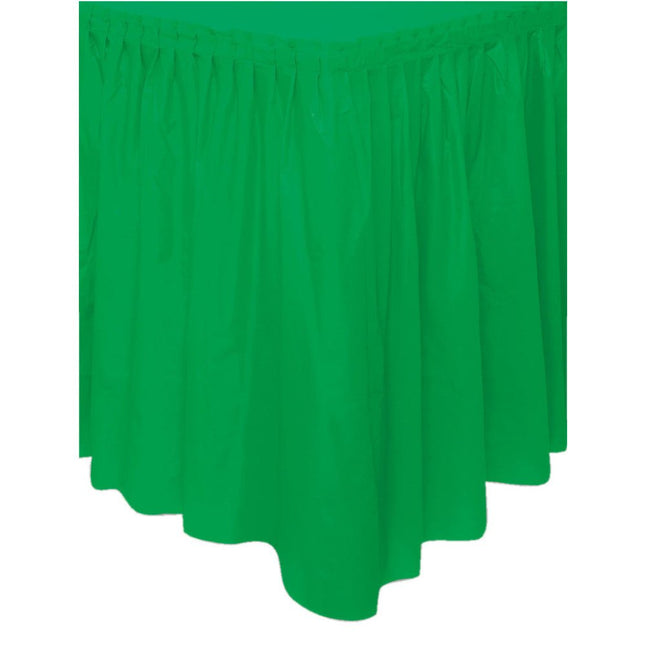 Groene Tafelrok 4,26m van Unique koop je bij Partywinkel
