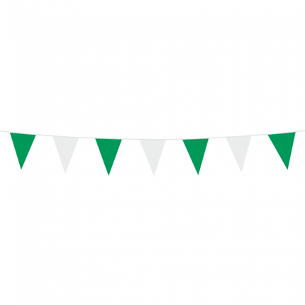 Groen/Wit Mini Slingers 3m van WeFiesta koop je bij Partywinkel