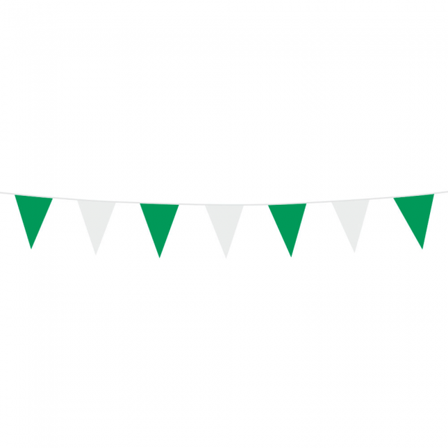 Groen/Wit Mini Slingers 3m van WeFiesta koop je bij Partywinkel
