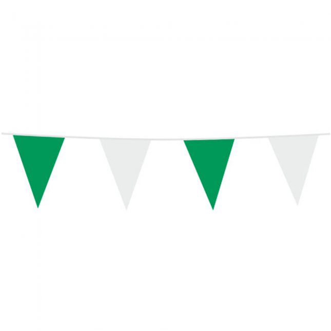 Groen/Witte Vlaggenlijn 10m van WeFiesta koop je bij Partywinkel