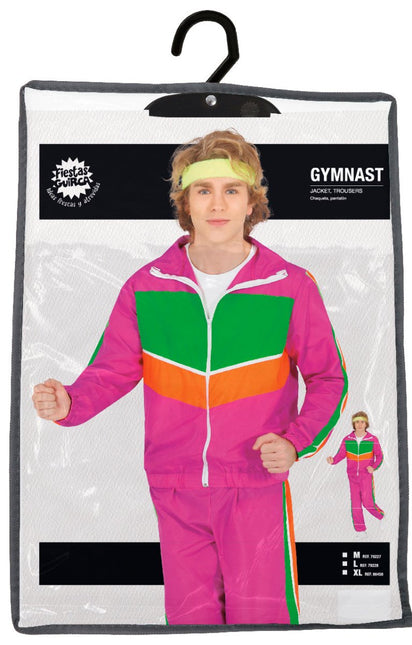Gymnastastiek Pak Roze van Fiestas Guirca koop je bij Partywinkel