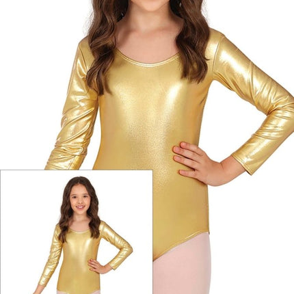 Gympakje Goud Meisje Metallic van Fiestas Guirca koop je bij Partywinkel