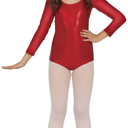 Gympakje Rood Meisje Metallic van Fiestas Guirca koop je bij Partywinkel