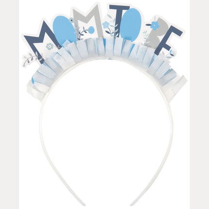 Haarband Mom To Be Blauw van Unique koop je bij Partywinkel