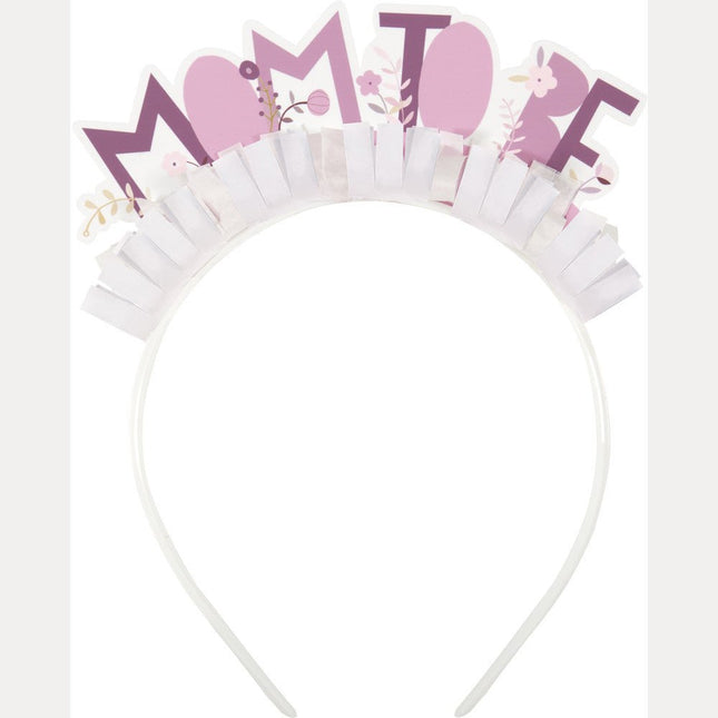 Haarband Mom To Be Roze van Unique koop je bij Partywinkel