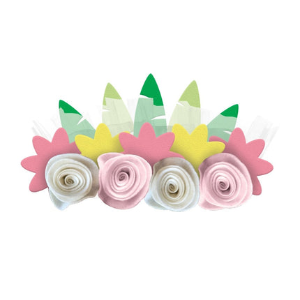 Haarbanden Paarden Bloemen 4st van Riethmueller koop je bij Partywinkel