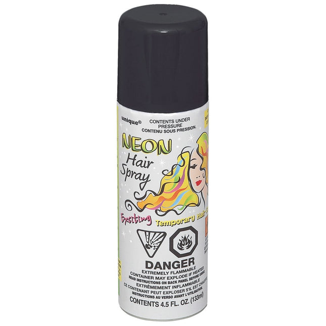 Haarlak Zwart 133ml van Unique koop je bij Partywinkel