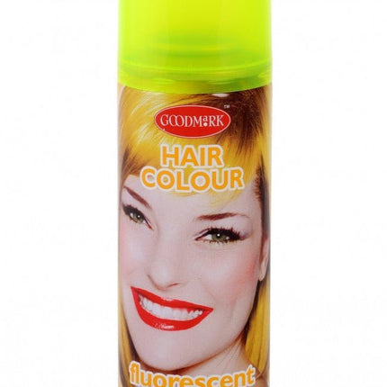 Haarspray Fluor Geel 125Ml van PartyXplosion koop je bij Partywinkel