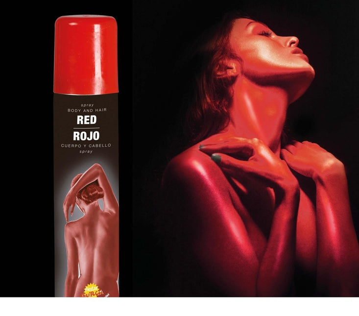 Hair and Body Spray Rood 75ml van Fiestas Guirca koop je bij Partywinkel