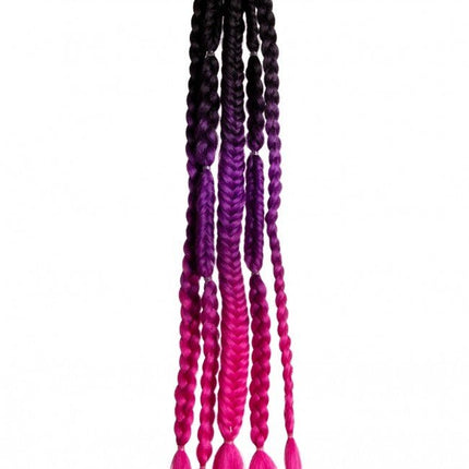 Hair Extension Festival Black/Purple/Pink van PXP Professional Colours koop je bij Partywinkel