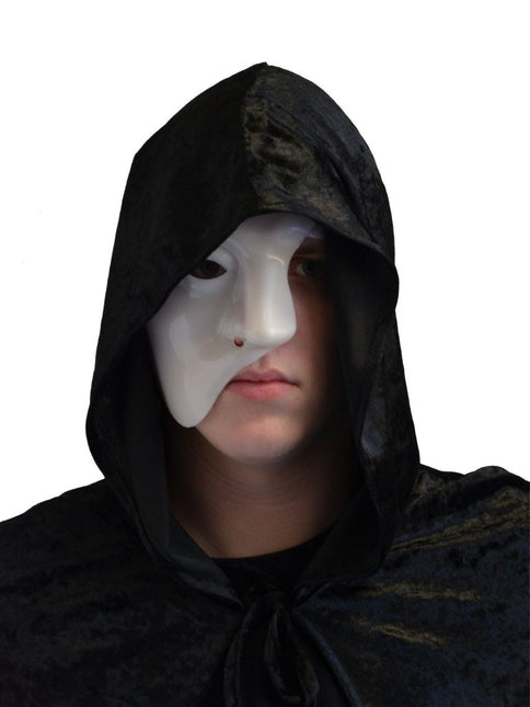 Halfmasker Wit van Partychimp koop je bij Partywinkel