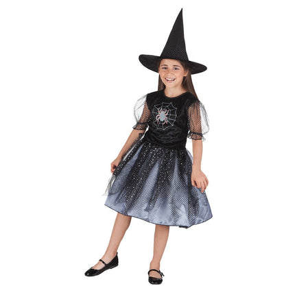Halloweeen Heks Kostuum Spinnenweb Kind van Boland koop je bij Partywinkel