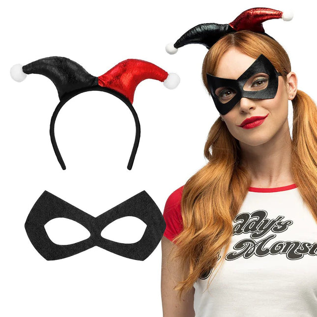 Halloween Accessoireset Harlekijn 2 delig van Boland koop je bij Partywinkel