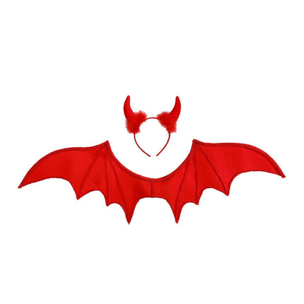 Halloween Accessoireset Rood Duivel 2 delig van Widmann koop je bij Partywinkel
