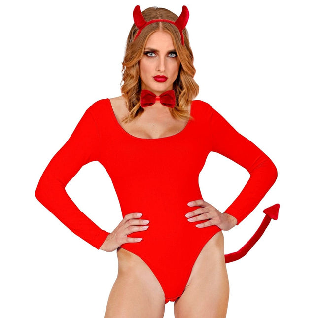 Halloween Accessoireset Rood Duivel van Widmann koop je bij Partywinkel