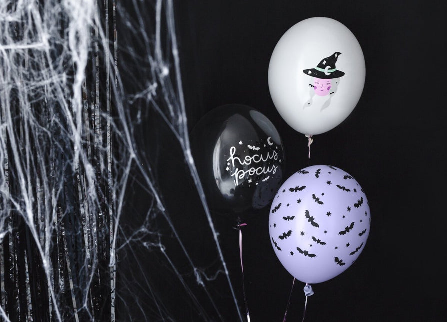 Halloween Ballonnen Hocus Pocus 30cm 6st van Partydeco koop je bij Partywinkel