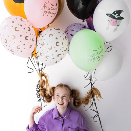 Halloween Ballonnen Hocus Pocus 30cm 6st van Partydeco koop je bij Partywinkel