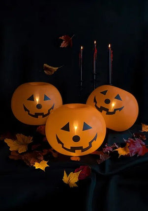Halloween Ballonnen Oranje Pompoenen 25cm 5st van Partydeco koop je bij Partywinkel