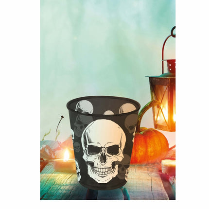 Halloween Beker Doodshoofd 10cm van Fiestas Guirca koop je bij Partywinkel