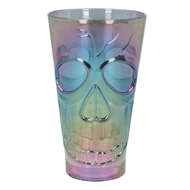 Halloween Beker Gekleurd Schedel 650ml van Boland koop je bij Partywinkel