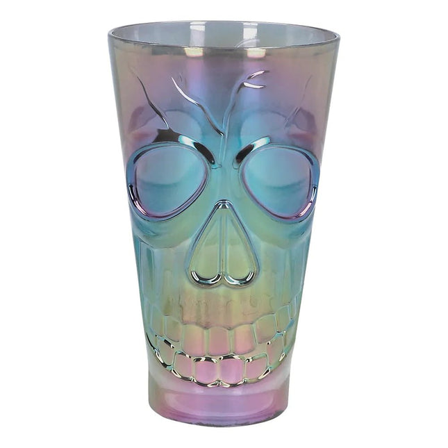 Halloween Beker Gekleurd Schedel 650ml van Boland koop je bij Partywinkel