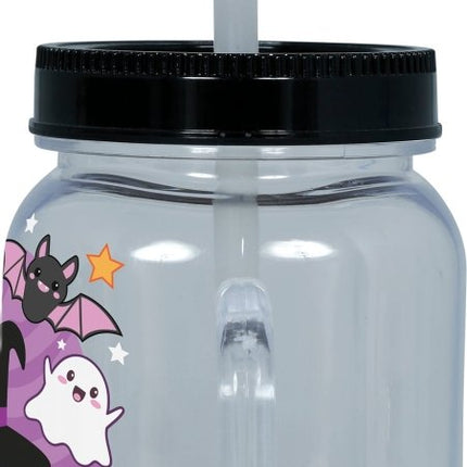 Halloween Beker Pompoen Met Rietje van Fiestas Guirca koop je bij Partywinkel